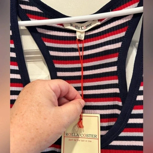 Rolla Coster Maxi Dress Side Slits size Large NWT - Picture 2 of 5